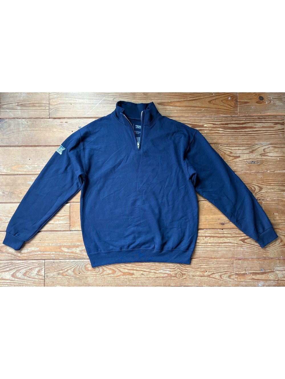 NFL Team Apparel Super Bowl LIX 2024 Quarter Zip Sweatshirt Navy Men’s M